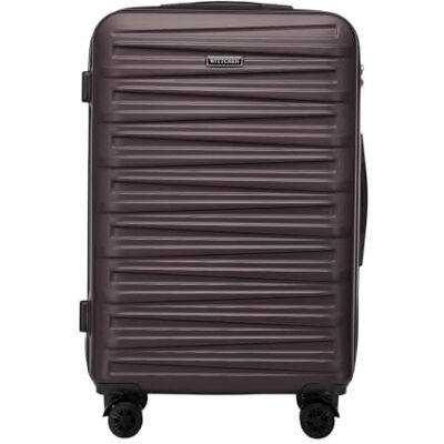 WITTCHEN Skyspeed Line Reisegepäck Mittelgroßer Koffer Hartschalenkoffer ABS Rollkoffer Trolley Mittlerer Koffer Reisekoffer Kombinationsschloss Teleskopgriff 4 Rollen Braun WITTCHEN Skyspeed Line Reisegepäck Mittelgroßer Koffer Hartschalenkoffer ABS Rollkoffer Trolley Mittlerer Koffer Reisekoffer Kombinationsschloss Teleskopgriff 4 Rollen Braun