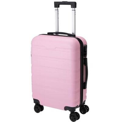 WELL HOME MOBILIARIO & DECORACIÓN Well Home Koffer, Rosa, 32 l, ABS, 48,3 cm (19 Zoll), mit Zahlenschloss und Rädern, 55 x 35 x 21,5 cm WELL HOME MOBILIARIO & DECORACIÓN Well Home Koffer, Rosa, 32 l, ABS, 48,3 cm (19 Zoll), mit Zahlenschloss und Rädern, 55 x 35 x 21,5 cm