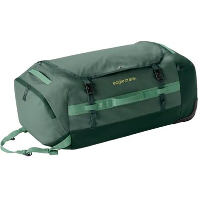 Eagle Cargo Hauler Reisetasche mit Rollen 130L Grün Schwerlastrollen, verstellbare Zuggriffe, verstaubare Rucksacktragegurte, wasserabweisend beschichtet, mit Packbeutel Eagle Cargo Hauler Reisetasche mit Rollen 130L Grün Schwerlastrollen, verstellbare Zuggriffe, verstaubare Rucksacktragegurte, wasserabweisend beschichtet, mit Packbeutel
