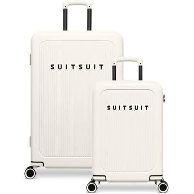 SUITSUIT Kofferset 2 teilig Handgepäckkoffer 27 l Reisekoffer 71 l TSA-Schloss Caretta Kofferset Tofu White SUITSUIT Kofferset 2 teilig Handgepäckkoffer 27 l Reisekoffer 71 l TSA-Schloss Caretta Kofferset Tofu White