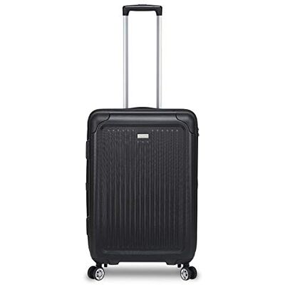 Stratic Stripe Hartschalen-Koffer Trolley Reisekoffer Rollkoffer mit TSA-Schloss 4 Rollen besonders leicht und leise, M, Black Stratic Stripe Hartschalen-Koffer Trolley Reisekoffer Rollkoffer mit TSA-Schloss 4 Rollen besonders leicht und leise, M, Black