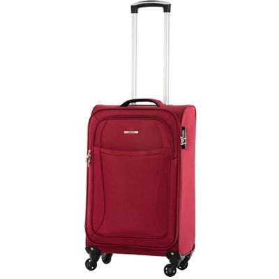 NOWI Grenoble 4-Rollen Koffer 360° Drehbar, Arretierbares Gestänge, Zahlenschloss, Adressfeld, Vortasche, Geschäumte Front (rot, L) NOWI Grenoble 4-Rollen Koffer 360° Drehbar, Arretierbares Gestänge, Zahlenschloss, Adressfeld, Vortasche, Geschäumte Front (rot, L)
