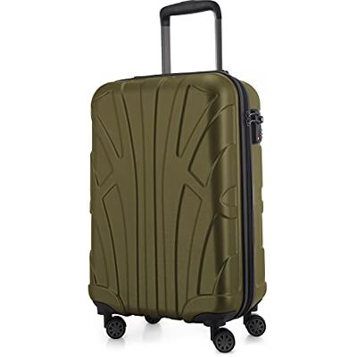 suitline Handgepäck, 55 x 35 x 20 cm, TSA, 4 Rollen, 42 Liter, Reisekoffer, Hartschalenkoffer, Rollkoffer, Bordgepäck Koffer, erweiterbar, Avocado suitline Handgepäck, 55 x 35 x 20 cm, TSA, 4 Rollen, 42 Liter, Reisekoffer, Hartschalenkoffer, Rollkoffer, Bordgepäck Koffer, erweiterbar, Avocado