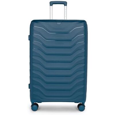 KADVA Sancho Reisekoffer auf Rädern I 113 Liter Kabinengepäck Trolley Handgepäck Tragetasche I Hartschale mit 4 360-Lenkrollen I Verschlüsseltes Schloss mit eigenem Code I Gewicht 4kg Farbe Blau KADVA Sancho Reisekoffer auf Rädern I 113 Liter Kabinengepäck Trolley Handgepäck Tragetasche I Hartschale mit 4 360-Lenkrollen I Verschlüsseltes Schloss mit eigenem Code I Gewicht 4kg Farbe Blau