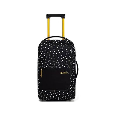 Satch Flow S Trolley Lazy Daisy Schwarz Als Handgepäck mit 35 L oder großer Koffer mit 55 L, inklusive Wäschebeutel für komfortables Reisegepäck Satch Flow S Trolley Lazy Daisy Schwarz Als Handgepäck mit 35 L oder großer Koffer mit 55 L, inklusive Wäschebeutel für komfortables Reisegepäck