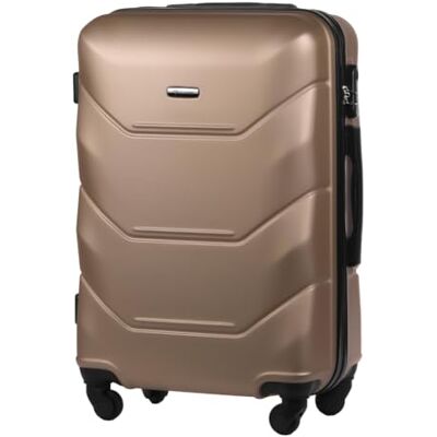 Diamond Mittelgroßer Hartschalenkoffer M 24" – Beige, ABS Premium, 360° Rollen, Zahlenschloss, 57 L, Leicht & Robust Diamond Mittelgroßer Hartschalenkoffer M 24" – Beige, ABS Premium, 360° Rollen, Zahlenschloss, 57 L, Leicht & Robust