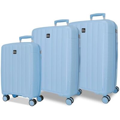 Roll Road Joumma Acadia Gepäckset 55/65/ 75 cm Starres integriertes Kombinationsvorhängeschloss aus Polypropylen 210L 10.2kg 4 Doppelräder ausziehbares Handgepäck Roll Road Joumma Acadia Gepäckset 55/65/ 75 cm Starres integriertes Kombinationsvorhängeschloss aus Polypropylen 210L 10.2kg 4 Doppelräder ausziehbares Handgepäck