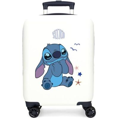 Disney Stitch Excited Luggage – Kindergepäck, Unisex-Kinder, Excited Side-Zahlenschloss, 4 Räder, Handgepäck ist aus ABS, einem starren und leichten Material. Disney Stitch Excited Luggage – Kindergepäck, Unisex-Kinder, Excited Side-Zahlenschloss, 4 Räder, Handgepäck ist aus ABS, einem starren und leichten Material.