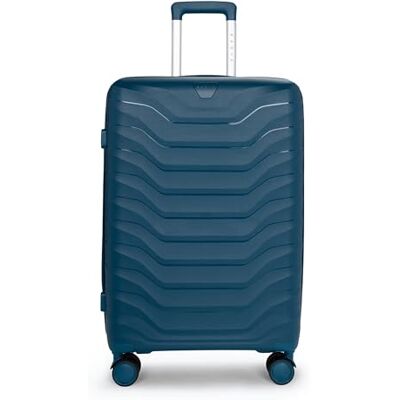 KADVA Sancho Reisekoffer auf Rädern I 72 Liter Kabinengepäck Trolley Handgepäck Tragetasche I Hartschale mit 4 360-Lenkrollen I Verschlüsseltes Schloss mit eigenem Code I Gewicht 3,4kg Farbe Blau KADVA Sancho Reisekoffer auf Rädern I 72 Liter Kabinengepäck Trolley Handgepäck Tragetasche I Hartschale mit 4 360-Lenkrollen I Verschlüsseltes Schloss mit eigenem Code I Gewicht 3,4kg Farbe Blau
