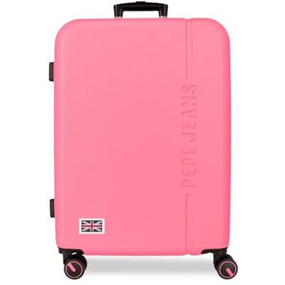 Pepe Jeans Aris mittelgroßer Koffer, 48 x 68 x 27 cm, robuster ABS-Kombinationsverschluss, 72L 3.48kg, Handgepäck mit 4 Doppelrädern, von Joumma Bags, Fuchsia Pepe Jeans Aris mittelgroßer Koffer, 48 x 68 x 27 cm, robuster ABS-Kombinationsverschluss, 72L 3.48kg, Handgepäck mit 4 Doppelrädern, von Joumma Bags, Fuchsia