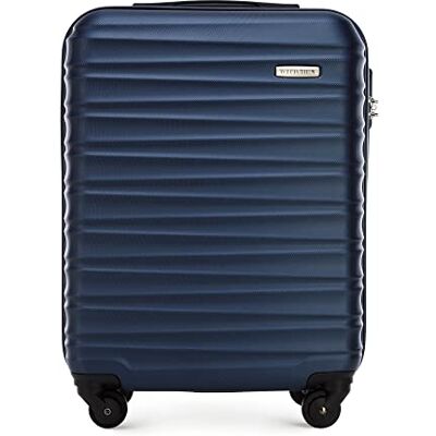 WITTCHEN Reisekoffer Handgepäck Kabinengepäck Rollkoffer Kabinenkoffer Kleiner Koffer Trolley Hartschale aus ABS 4 Spinner-Rollen Zahlenschloss Groove Line Größe S Marineblau Lufthansa/Eurowings WITTCHEN Reisekoffer Handgepäck Kabinengepäck Rollkoffer Kabinenkoffer Kleiner Koffer Trolley Hartschale aus ABS 4 Spinner-Rollen Zahlenschloss Groove Line Größe S Marineblau Lufthansa/Eurowings