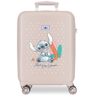 Disney Joumma Stitch from Hawaii Kabinenkoffer Beige 38x55x20 cm Starres 2 kgs Seitenkombinationsschloss ABS 2 kgs 35L Handgepäck Disney Joumma Stitch from Hawaii Kabinenkoffer Beige 38x55x20 cm Starres 2 kgs Seitenkombinationsschloss ABS 2 kgs 35L Handgepäck