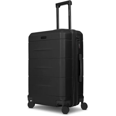 Police Check-in Koffer für Damen und Herren mittelgroßer Trolley 42 x 26 x 64 cm aus hochwertigem, stoßfestem ABS Material Doppelrolle & Teleskopgriff London Serie Police Check-in Koffer für Damen und Herren mittelgroßer Trolley 42 x 26 x 64 cm aus hochwertigem, stoßfestem ABS Material Doppelrolle & Teleskopgriff London Serie