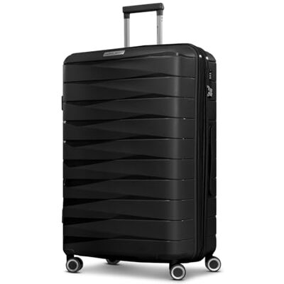 Franky Check-in Koffer für Damen und Herren großer XL Trolley 49 x 28 x 74 cm aus hochwertigem, leichtem Polypropylen Material Erweiterbar & TSA-Schloss London Serie Franky Check-in Koffer für Damen und Herren großer XL Trolley 49 x 28 x 74 cm aus hochwertigem, leichtem Polypropylen Material Erweiterbar & TSA-Schloss London Serie