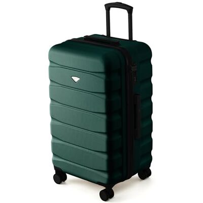 Flight Knight Koffer 70 cm Mittel Hartschalenkoffer ABS Check In Reisekoffer Fuer Wochenreisen 360 Grad Spinner Rollen TSA Schloss Kompatibel mit UK Fluggesellschaften Flight Knight Koffer 70 cm Mittel Hartschalenkoffer ABS Check In Reisekoffer Fuer Wochenreisen 360 Grad Spinner Rollen TSA Schloss Kompatibel mit UK Fluggesellschaften