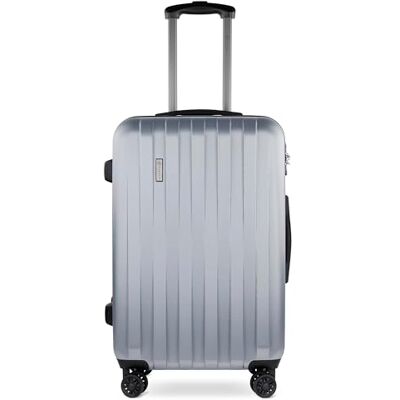 Bugatti Lima Hartschalenkoffer 67x45x27,5 cm, 58,1L, 4-Rollen mit TSA-Schloss, Silber Bugatti Lima Hartschalenkoffer 67x45x27,5 cm, 58,1L, 4-Rollen mit TSA-Schloss, Silber