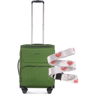 Stratic Bendigo Light+ Koffer mit Koffergurt Weichschale Reisekoffer Trolley Rollkoffer Handgepäck, TSA Kofferschloss, 4 Rollen, Erweiterbar, Größe S, Grün Stratic Bendigo Light+ Koffer mit Koffergurt Weichschale Reisekoffer Trolley Rollkoffer Handgepäck, TSA Kofferschloss, 4 Rollen, Erweiterbar, Größe S, Grün