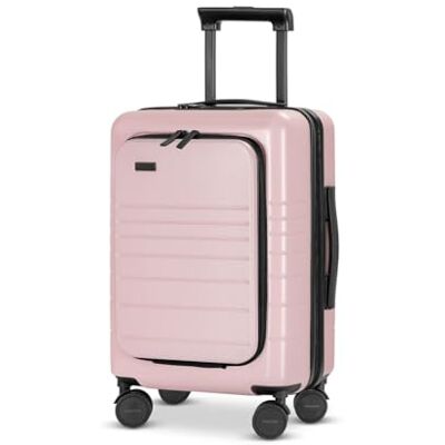 ETERNITIVE Handgepäck Koffer I Reisekoffer aus Polycarbonat & ABS I Größe: 54 x 34 x 23,5 cm I USB-C- und USB-A-Port I Koffer Leicht mit Rollen 360° I Hartschalenkoffer mit TSA-Schloss I Rosa ETERNITIVE Handgepäck Koffer I Reisekoffer aus Polycarbonat & ABS I Größe: 54 x 34 x 23,5 cm I USB-C- und USB-A-Port I Koffer Leicht mit Rollen 360° I Hartschalenkoffer mit TSA-Schloss I Rosa