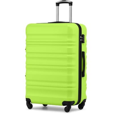 COOLIFE Koffer Groß, ABS+PC Leicht Robuster Hartschalenkoffer, Grün, 77cm Reisekoffer mit 360° Spinner Räder, TSA-Schloss, Trolley für Geschäftsreisen, Fernreisen und Familienurlaube, 93L COOLIFE Koffer Groß, ABS+PC Leicht Robuster Hartschalenkoffer, Grün, 77cm Reisekoffer mit 360° Spinner Räder, TSA-Schloss, Trolley für Geschäftsreisen, Fernreisen und Familienurlaube, 93L