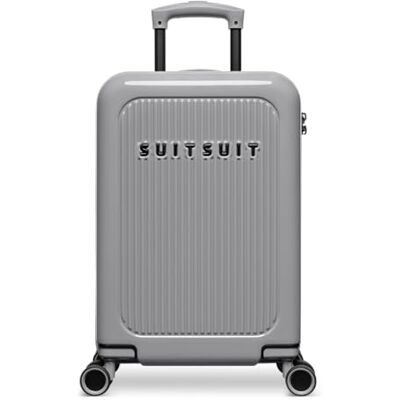 SUITSUIT Handgepäckkoffer 55 x 35 x 20 cm Handgepäck Reisekoffer TSA-Schloss 27 l Caretta Koffer Titanium Grey SUITSUIT Handgepäckkoffer 55 x 35 x 20 cm Handgepäck Reisekoffer TSA-Schloss 27 l Caretta Koffer Titanium Grey