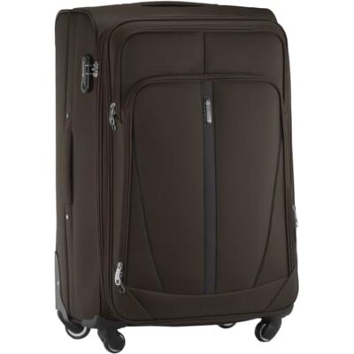 Diamond Großer Weichschalenkoffer XL 28" – Braun, Codura 1200D, 360° Rollen, Zahlenschloss, Erweiterbar, 88–108 L, Leicht & Robust Diamond Großer Weichschalenkoffer XL 28" – Braun, Codura 1200D, 360° Rollen, Zahlenschloss, Erweiterbar, 88–108 L, Leicht & Robust