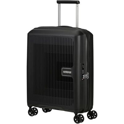 American Tourister Aerostep Spinner S, Erweiterbarer Handgepäck, 55 cm, 36/40 L, Schwarz (Black) American Tourister Aerostep Spinner S, Erweiterbarer Handgepäck, 55 cm, 36/40 L, Schwarz (Black)