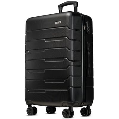 NOWI 2.0 Koffer 61L – mittelgroßer Hartschalen-Reisekoffer mit Rollen – Leichter Trolley, Zahlenschloss, 4 Doppelrollen, stabil & elegant (Midnight Black, L) NOWI 2.0 Koffer 61L – mittelgroßer Hartschalen-Reisekoffer mit Rollen – Leichter Trolley, Zahlenschloss, 4 Doppelrollen, stabil & elegant (Midnight Black, L)