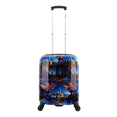 SAXOLINE Unisex New York Koffer, Handgepäck, Blau, Aluminium, TSA-Schloss, Teleskopgestänge, 4 Rollen, Small, 35 x 54 x 20 cm SAXOLINE Unisex New York Koffer, Handgepäck, Blau, Aluminium, TSA-Schloss, Teleskopgestänge, 4 Rollen, Small, 35 x 54 x 20 cm