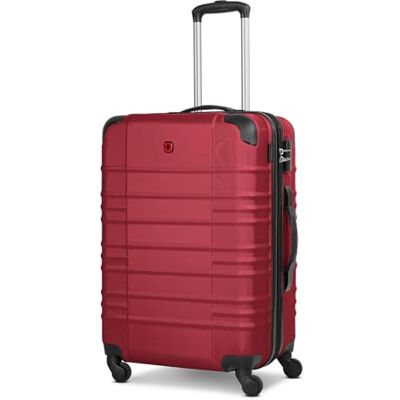 WENGER Check-in Koffer für Damen und Herren mittelgroßer Trolley 46 x 26 x 65 cm aus hochwertigem, stoßfestem ABS Material Erweiterbar & Teleskopgriff Amplar Evo Serie WENGER Check-in Koffer für Damen und Herren mittelgroßer Trolley 46 x 26 x 65 cm aus hochwertigem, stoßfestem ABS Material Erweiterbar & Teleskopgriff Amplar Evo Serie