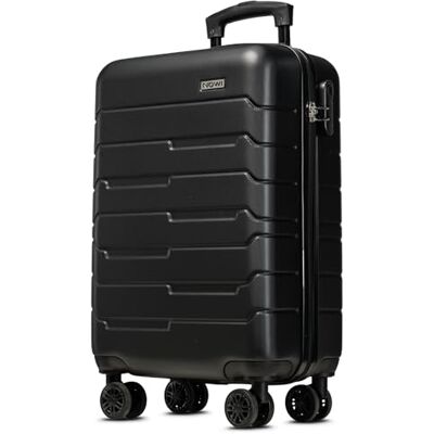 NOWI 2.0 Handgepäck Koffer 37L – Kleiner Hartschalen-Trolley mit Rollen – Handgepäckkoffer leicht, Zahlenschloss, Ultraleicht für Flugreisen (Midnight Black, M) NOWI 2.0 Handgepäck Koffer 37L – Kleiner Hartschalen-Trolley mit Rollen – Handgepäckkoffer leicht, Zahlenschloss, Ultraleicht für Flugreisen (Midnight Black, M)