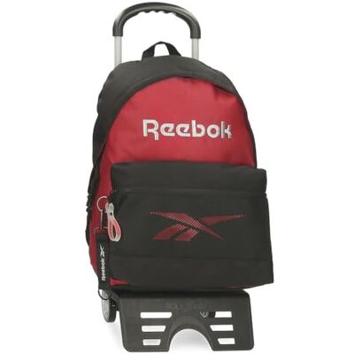 Reebok Portland Schulrucksack mit Trolley, Schwarz, 31 x 44 x 17,5 cm, Polyester, 23,87 l von Joumma Bags, Schwarz, Schulrucksack mit Trolley Reebok Portland Schulrucksack mit Trolley, Schwarz, 31 x 44 x 17,5 cm, Polyester, 23,87 l von Joumma Bags, Schwarz, Schulrucksack mit Trolley