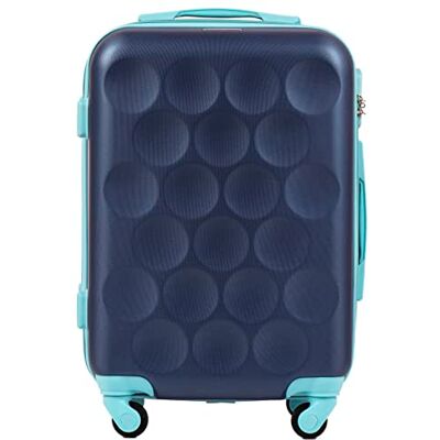 W WINGS Wings Reisetasche Leichter Koffer mit Rollen und Teleskopgriff, Navy Blue, S, Koffer W WINGS Wings Reisetasche Leichter Koffer mit Rollen und Teleskopgriff, Navy Blue, S, Koffer