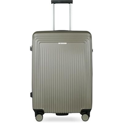 Bugatti Linea Hartschalen-Koffer M mit 4 Rollen, robuster Reise-Trolley aus Polycarbonat, Olive Bugatti Linea Hartschalen-Koffer M mit 4 Rollen, robuster Reise-Trolley aus Polycarbonat, Olive