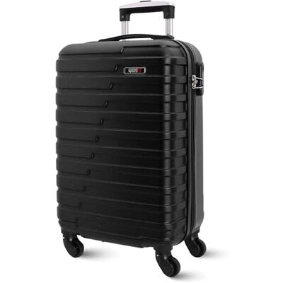 Coronel Tapiocca Coronel Tapioca Reisekoffer, Kabinenkoffer, Reisekoffer, geeignet für Ryannair, Trolley, Robustes Flugzeuggepäck mit 4 360°-Rädern und Vorhängeschloss, Schwarz, 55x40x20 cm, Kabinenkoffer Coronel Tapiocca Coronel Tapioca Reisekoffer, Kabinenkoffer, Reisekoffer, geeignet für Ryannair, Trolley, Robustes Flugzeuggepäck mit 4 360°-Rädern und Vorhängeschloss, Schwarz, 55x40x20 cm, Kabinenkoffer