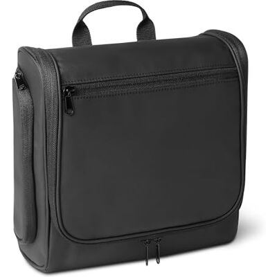 Amazon Reise-Kulturbeutel mit Aufhängehaken – tragbare Kosmetiktasche, großräumiger Reise-Organizer für Kosmetika und Toilettenartikel in Originalgröße, 25,4 cm, schwarz Amazon Reise-Kulturbeutel mit Aufhängehaken – tragbare Kosmetiktasche, großräumiger Reise-Organizer für Kosmetika und Toilettenartikel in Originalgröße, 25,4 cm, schwarz