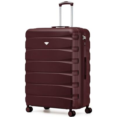 Flight Knight Leichter Koffer 29 Zoll Gross Check In Koffer ABS Hartschale 4 Rollen Fuer easyJet British Airways Ryanair Jet2 Emirates Leise Spinner Rollen TSA Schloss Reisegepaeck Flight Knight Leichter Koffer 29 Zoll Gross Check In Koffer ABS Hartschale 4 Rollen Fuer easyJet British Airways Ryanair Jet2 Emirates Leise Spinner Rollen TSA Schloss Reisegepaeck