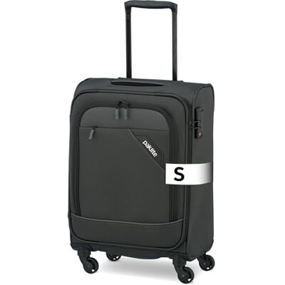 paklite Handgepäck Trolley 4 Rollen, leicht, Derby, Stilvoller Weichschalen Rollkoffer klein mit TSA Schloss + Aufsteckfunktion, 55 cm, 41 Liter paklite Handgepäck Trolley 4 Rollen, leicht, Derby, Stilvoller Weichschalen Rollkoffer klein mit TSA Schloss + Aufsteckfunktion, 55 cm, 41 Liter