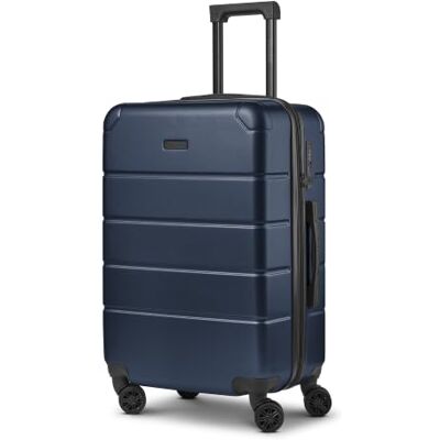 Police Check-in Koffer für Damen und Herren mittelgroßer Trolley 44 x 26,5 x 64 cm aus hochwertigem, stoßfestem ABS Material Doppelrolle & Teleskopgriff Dublin Serie Police Check-in Koffer für Damen und Herren mittelgroßer Trolley 44 x 26,5 x 64 cm aus hochwertigem, stoßfestem ABS Material Doppelrolle & Teleskopgriff Dublin Serie