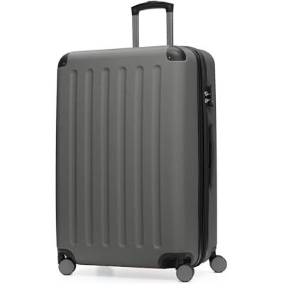 Hauptstadtkoffer Spree Großer Hartschalen-Koffer, TSA, 4 Doppel-Rollen, Trolley, Rollkoffer, Reisekoffer, Volumenerweiterung, 75 cm, 119 Liter, Graphit Hauptstadtkoffer Spree Großer Hartschalen-Koffer, TSA, 4 Doppel-Rollen, Trolley, Rollkoffer, Reisekoffer, Volumenerweiterung, 75 cm, 119 Liter, Graphit