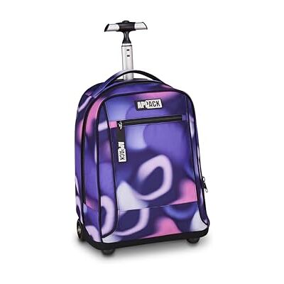 Appack Big Trolley, 35 l, einzelne Teleskopstange, versenkbare Schultergurte, doppelte Verwendung, Fronttasche, Grundschule, Violet, Kinder, lila Appack Big Trolley, 35 l, einzelne Teleskopstange, versenkbare Schultergurte, doppelte Verwendung, Fronttasche, Grundschule, Violet, Kinder, lila