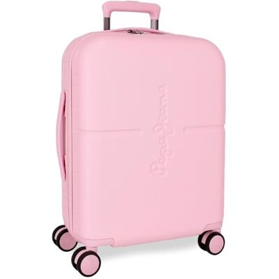 Pepe Jeans Highlight Kabinenkoffer, Rosa, 40 x 55 x 20 cm, ABS, integrierter TSA-Verschluss, 37 l, 2,76 kg, 4 Doppelräder, Handgepäck, von Joumma Bags, Rosa, Kabinenkoffer Pepe Jeans Highlight Kabinenkoffer, Rosa, 40 x 55 x 20 cm, ABS, integrierter TSA-Verschluss, 37 l, 2,76 kg, 4 Doppelräder, Handgepäck, von Joumma Bags, Rosa, Kabinenkoffer