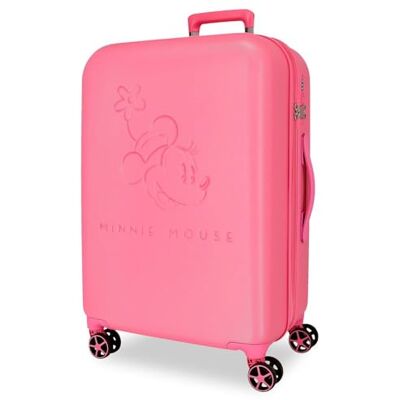 Disney Joumma Traveling with Minnie Fuchsia Mittelgroßer Koffer 44x65x26 cm, starres ABS-Kombinationsschloss, integriert, 63L 3.4kg, 4 Doppelrollen Disney Joumma Traveling with Minnie Fuchsia Mittelgroßer Koffer 44x65x26 cm, starres ABS-Kombinationsschloss, integriert, 63L 3.4kg, 4 Doppelrollen