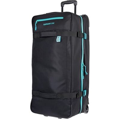 Elephant Trolley Reisetrolley Tasche 80cm One ECO 13133 Schwarz Türkis +g Herren Damen Reisetasche groß 100 Liter 3 Fächer Tauchtrolley Trolly Gepäck Reise + Koffergurt Elephant Trolley Reisetrolley Tasche 80cm One ECO 13133 Schwarz Türkis +g Herren Damen Reisetasche groß 100 Liter 3 Fächer Tauchtrolley Trolly Gepäck Reise + Koffergurt