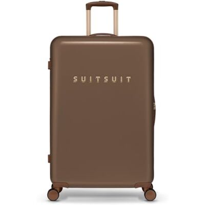SUITSUIT Koffer Groß 76 cm Hartschalen Reisekoffer mit Rollen TSA-Schloss 94 L Fab Seventies Cocoa Brown SUITSUIT Koffer Groß 76 cm Hartschalen Reisekoffer mit Rollen TSA-Schloss 94 L Fab Seventies Cocoa Brown