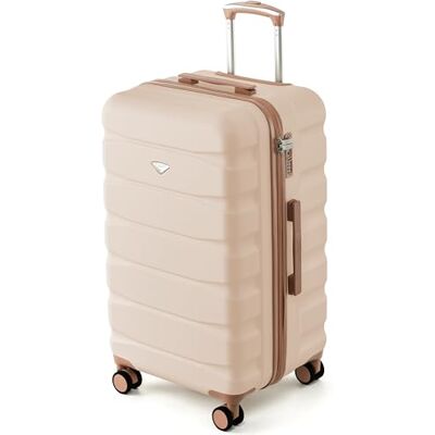 Flight Knight Koffer 70 cm Mittel Hartschalenkoffer ABS Check In Reisekoffer Fuer Wochenreisen 360 Grad Spinner Rollen TSA Schloss Kompatibel mit UK Fluggesellschaften Flight Knight Koffer 70 cm Mittel Hartschalenkoffer ABS Check In Reisekoffer Fuer Wochenreisen 360 Grad Spinner Rollen TSA Schloss Kompatibel mit UK Fluggesellschaften