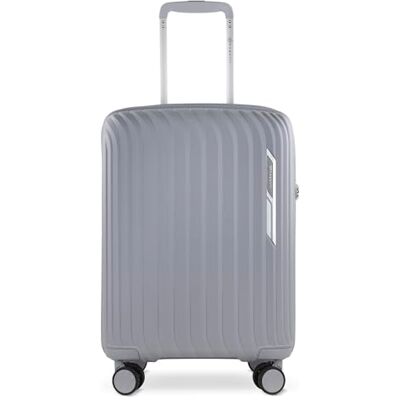Bugatti Hera Hartschalen-Koffer S mit 4-Rollen, Leichter Reise-Koffer aus PP Light, Handgepäck-Trolley, hellgrau Bugatti Hera Hartschalen-Koffer S mit 4-Rollen, Leichter Reise-Koffer aus PP Light, Handgepäck-Trolley, hellgrau