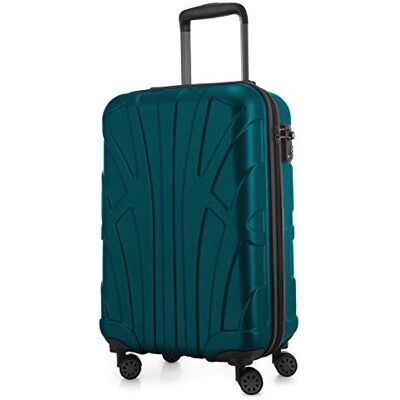 suitline Handgepäck Hartschalen-Koffer Koffer Trolley Rollkoffer Reisekoffer, TSA, 55 cm, ca. 34 Liter, 100% ABS matt, Aqua Grün suitline Handgepäck Hartschalen-Koffer Koffer Trolley Rollkoffer Reisekoffer, TSA, 55 cm, ca. 34 Liter, 100% ABS matt, Aqua Grün