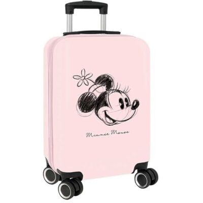 safta Disney Minnie Mouse Baby 20-Zoll-Kabinenkoffer, ABS+PC, 360° drehbare Doppelrollen, 100 cm Teleskopgriff mit 2 Positionen, Sicherheitsschloss, Maße: 34,5 x 20 x 55 cm safta Disney Minnie Mouse Baby 20-Zoll-Kabinenkoffer, ABS+PC, 360° drehbare Doppelrollen, 100 cm Teleskopgriff mit 2 Positionen, Sicherheitsschloss, Maße: 34,5 x 20 x 55 cm