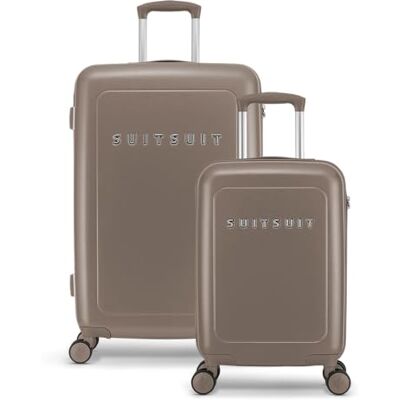SUITSUIT Kofferset 2 teilig Handgepäck Koffer Reisekoffer Groß Koffer Leicht Hartschalenkoffer mit TSA-Schloss Natura Plaza Taupe SUITSUIT Kofferset 2 teilig Handgepäck Koffer Reisekoffer Groß Koffer Leicht Hartschalenkoffer mit TSA-Schloss Natura Plaza Taupe