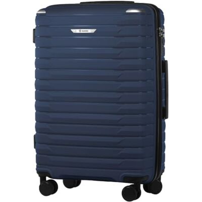 Diamond Mittelgroßer Hartschalenkoffer M 24" – Dunkelblau, Polypropylen, 360° Doppelrollen, Zahlenschloss, Teleskopgriff, Leicht & Stoßfest Diamond Mittelgroßer Hartschalenkoffer M 24" – Dunkelblau, Polypropylen, 360° Doppelrollen, Zahlenschloss, Teleskopgriff, Leicht & Stoßfest